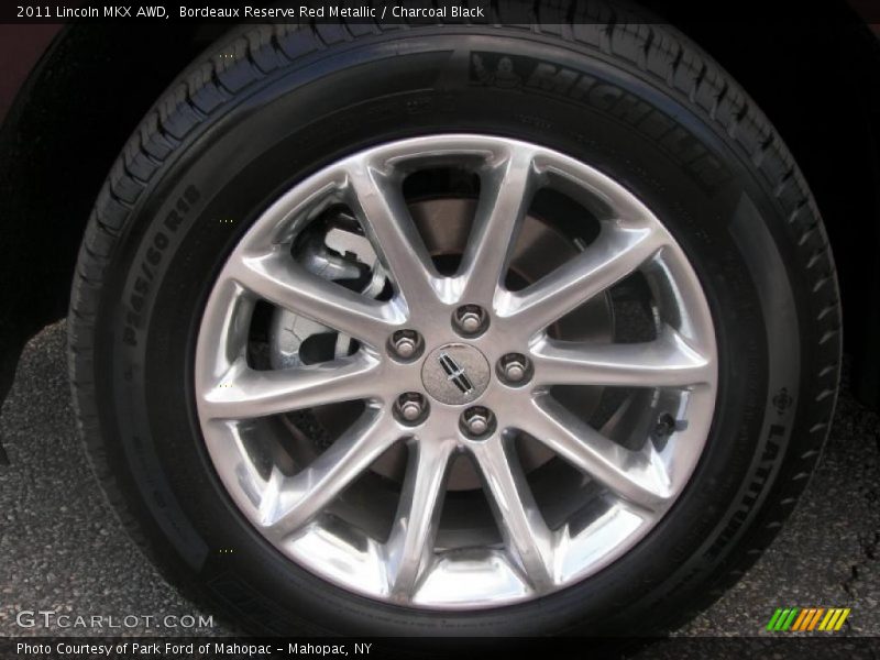 Bordeaux Reserve Red Metallic / Charcoal Black 2011 Lincoln MKX AWD