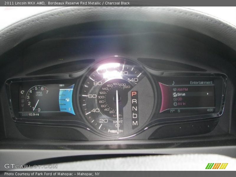 Bordeaux Reserve Red Metallic / Charcoal Black 2011 Lincoln MKX AWD
