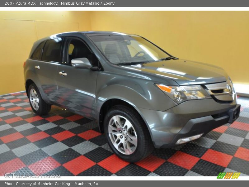 Nimbus Gray Metallic / Ebony 2007 Acura MDX Technology
