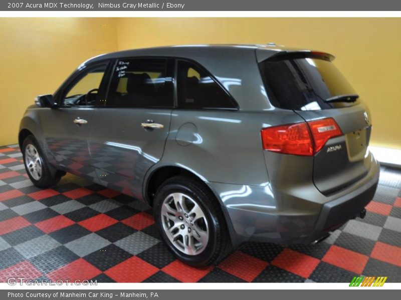 Nimbus Gray Metallic / Ebony 2007 Acura MDX Technology