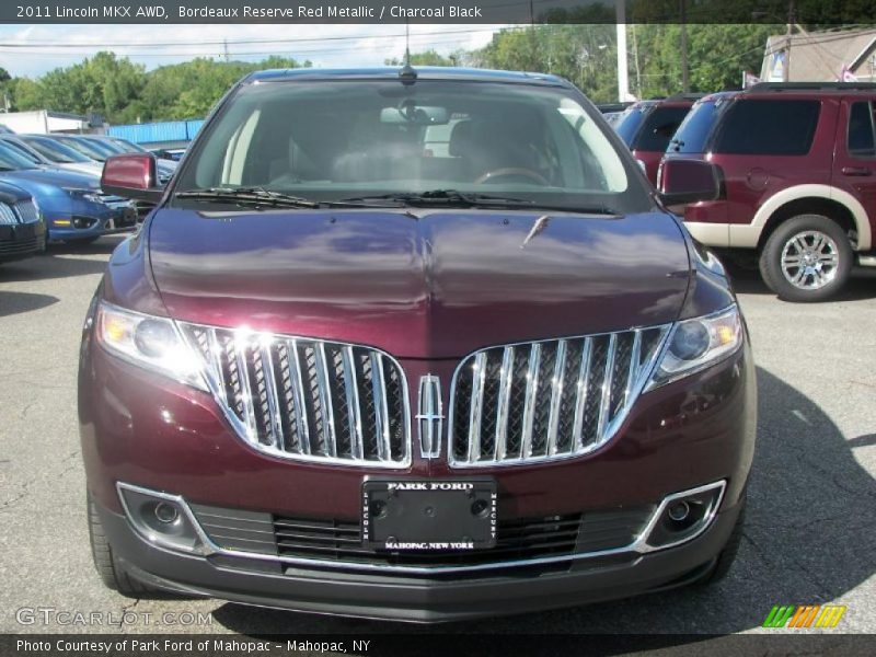 Bordeaux Reserve Red Metallic / Charcoal Black 2011 Lincoln MKX AWD