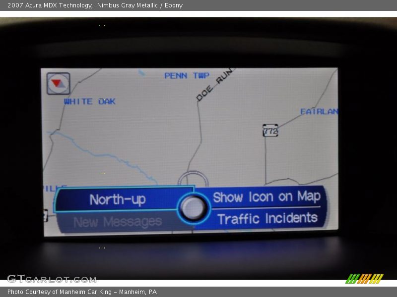 Nimbus Gray Metallic / Ebony 2007 Acura MDX Technology