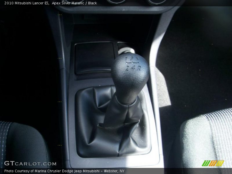 Apex Silver Metallic / Black 2010 Mitsubishi Lancer ES