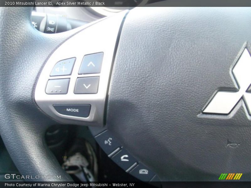 Apex Silver Metallic / Black 2010 Mitsubishi Lancer ES