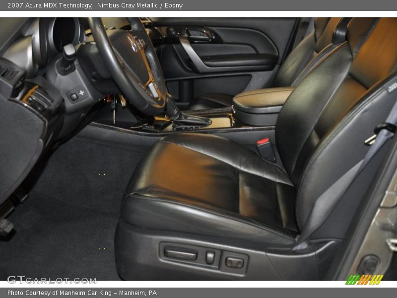 Nimbus Gray Metallic / Ebony 2007 Acura MDX Technology