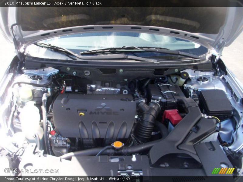 Apex Silver Metallic / Black 2010 Mitsubishi Lancer ES