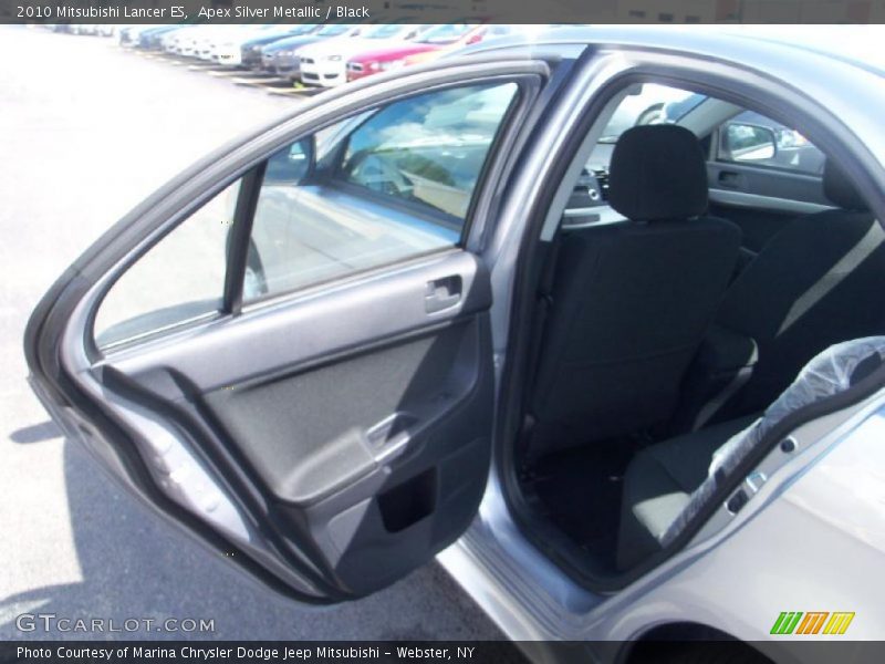 Apex Silver Metallic / Black 2010 Mitsubishi Lancer ES
