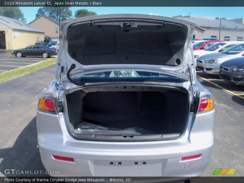 Apex Silver Metallic / Black 2010 Mitsubishi Lancer ES