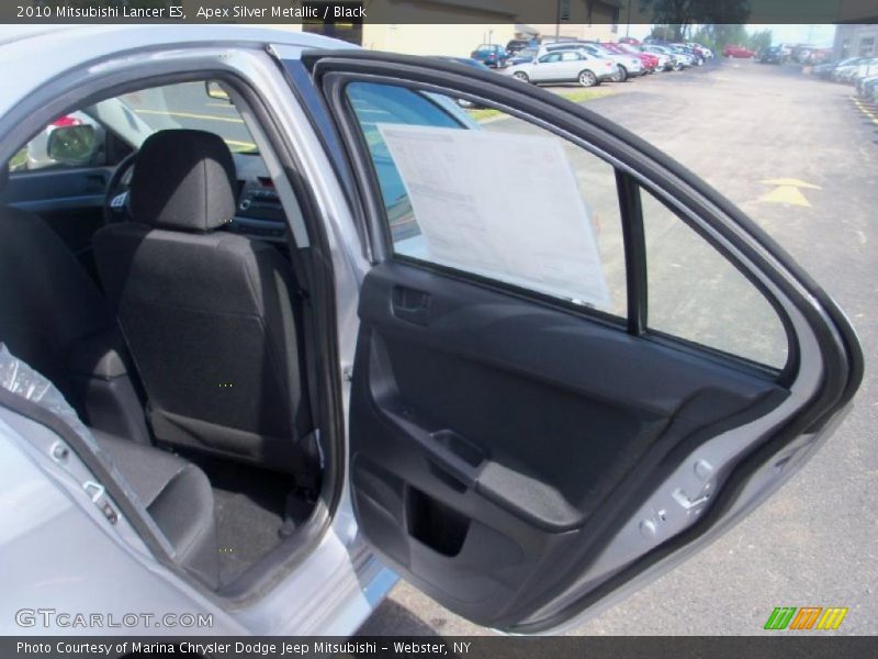 Apex Silver Metallic / Black 2010 Mitsubishi Lancer ES
