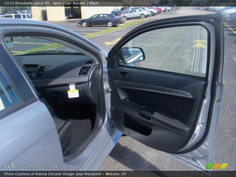 Apex Silver Metallic / Black 2010 Mitsubishi Lancer ES
