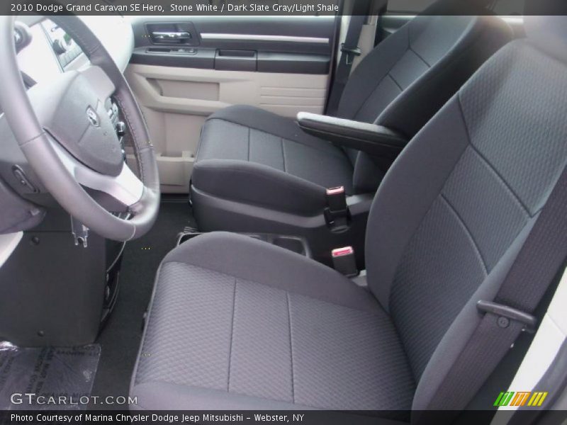 Stone White / Dark Slate Gray/Light Shale 2010 Dodge Grand Caravan SE Hero