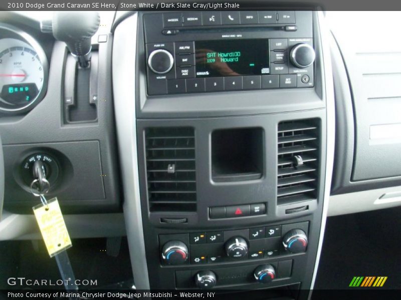 Stone White / Dark Slate Gray/Light Shale 2010 Dodge Grand Caravan SE Hero