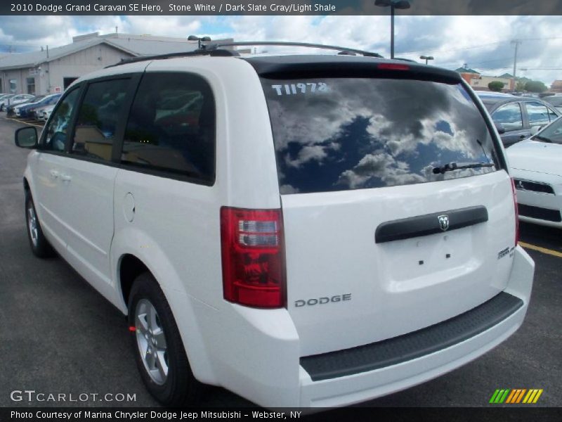 Stone White / Dark Slate Gray/Light Shale 2010 Dodge Grand Caravan SE Hero