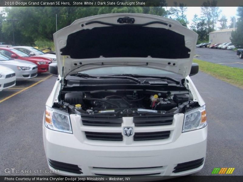 Stone White / Dark Slate Gray/Light Shale 2010 Dodge Grand Caravan SE Hero