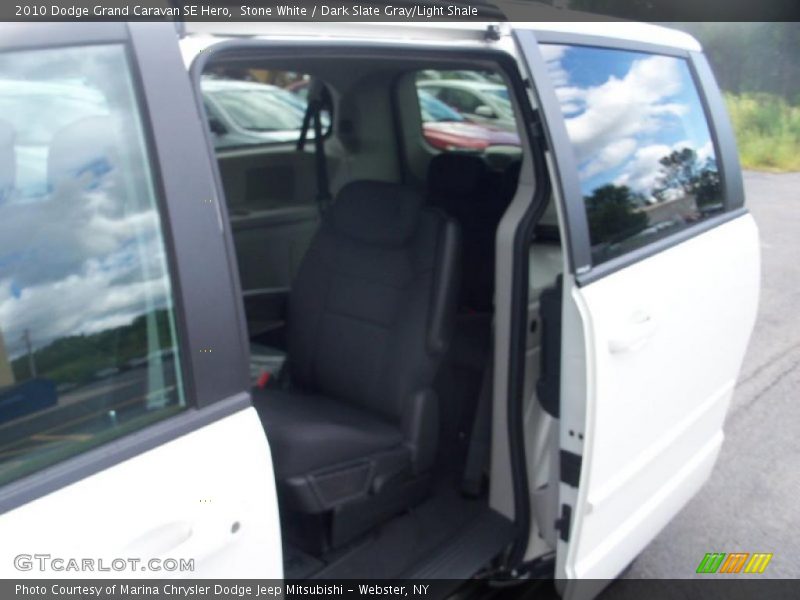 Stone White / Dark Slate Gray/Light Shale 2010 Dodge Grand Caravan SE Hero