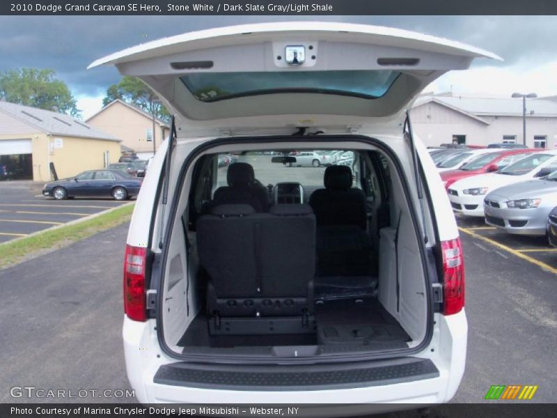 Stone White / Dark Slate Gray/Light Shale 2010 Dodge Grand Caravan SE Hero