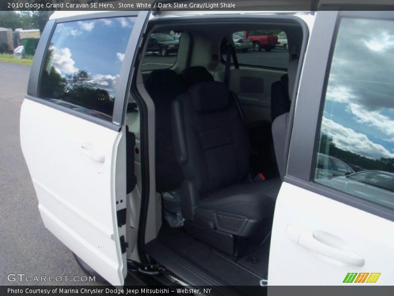 Stone White / Dark Slate Gray/Light Shale 2010 Dodge Grand Caravan SE Hero
