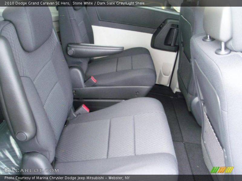 Stone White / Dark Slate Gray/Light Shale 2010 Dodge Grand Caravan SE Hero