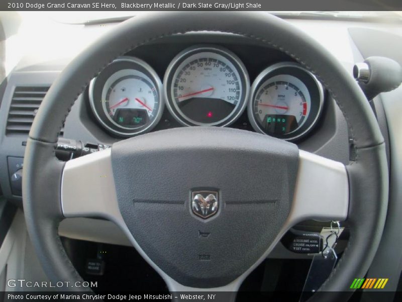 Blackberry Metallic / Dark Slate Gray/Light Shale 2010 Dodge Grand Caravan SE Hero
