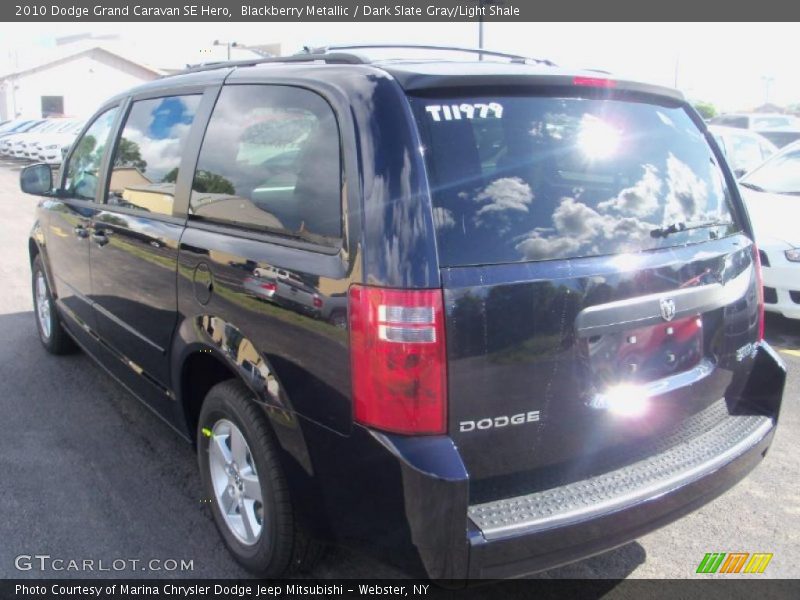 Blackberry Metallic / Dark Slate Gray/Light Shale 2010 Dodge Grand Caravan SE Hero