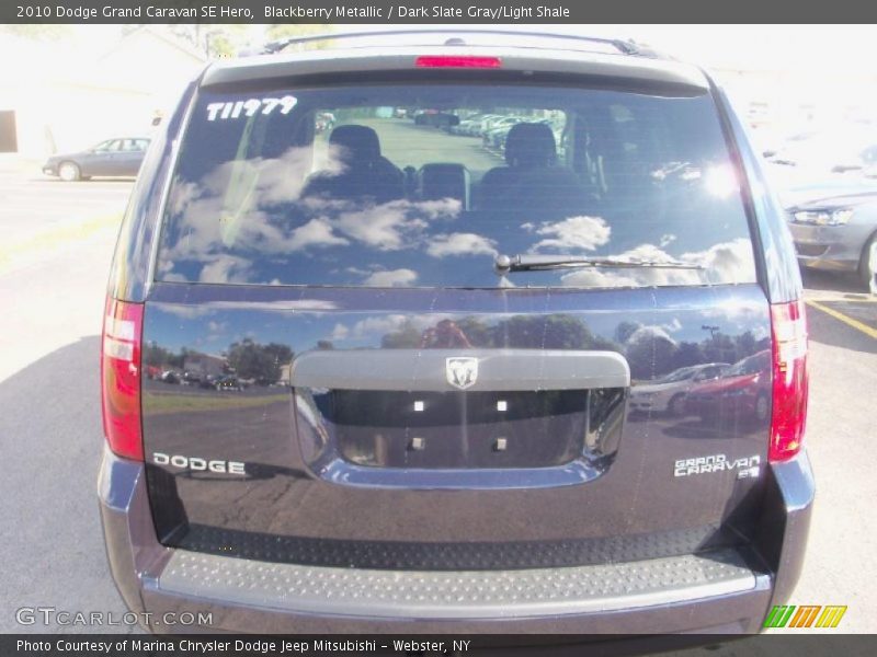 Blackberry Metallic / Dark Slate Gray/Light Shale 2010 Dodge Grand Caravan SE Hero