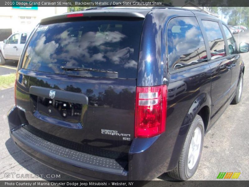 Blackberry Metallic / Dark Slate Gray/Light Shale 2010 Dodge Grand Caravan SE Hero