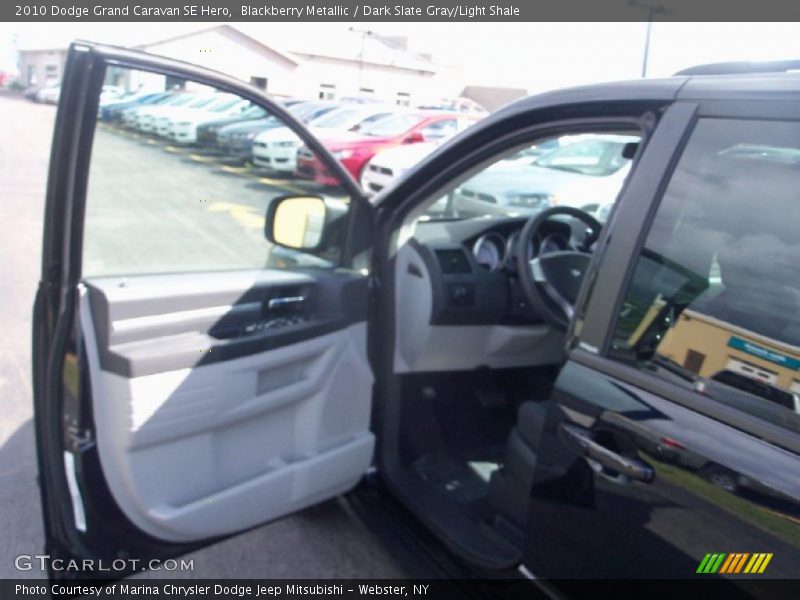 Blackberry Metallic / Dark Slate Gray/Light Shale 2010 Dodge Grand Caravan SE Hero