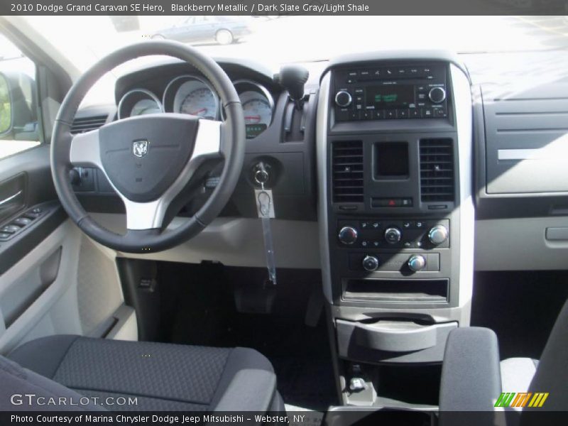 Blackberry Metallic / Dark Slate Gray/Light Shale 2010 Dodge Grand Caravan SE Hero