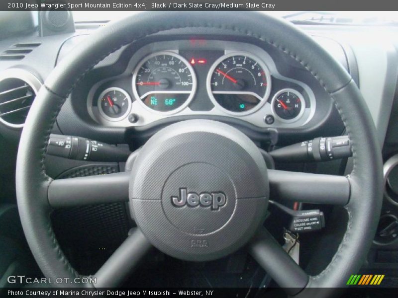 Black / Dark Slate Gray/Medium Slate Gray 2010 Jeep Wrangler Sport Mountain Edition 4x4
