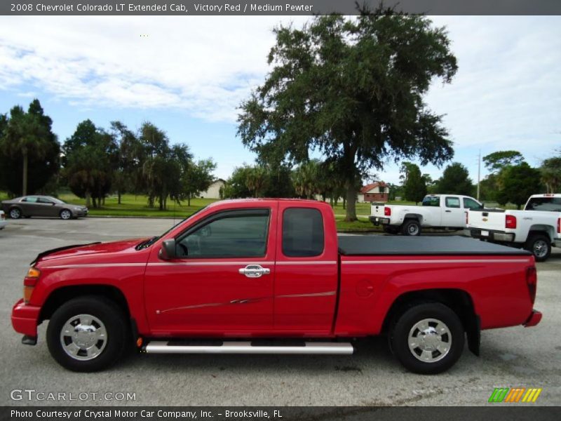 Victory Red / Medium Pewter 2008 Chevrolet Colorado LT Extended Cab