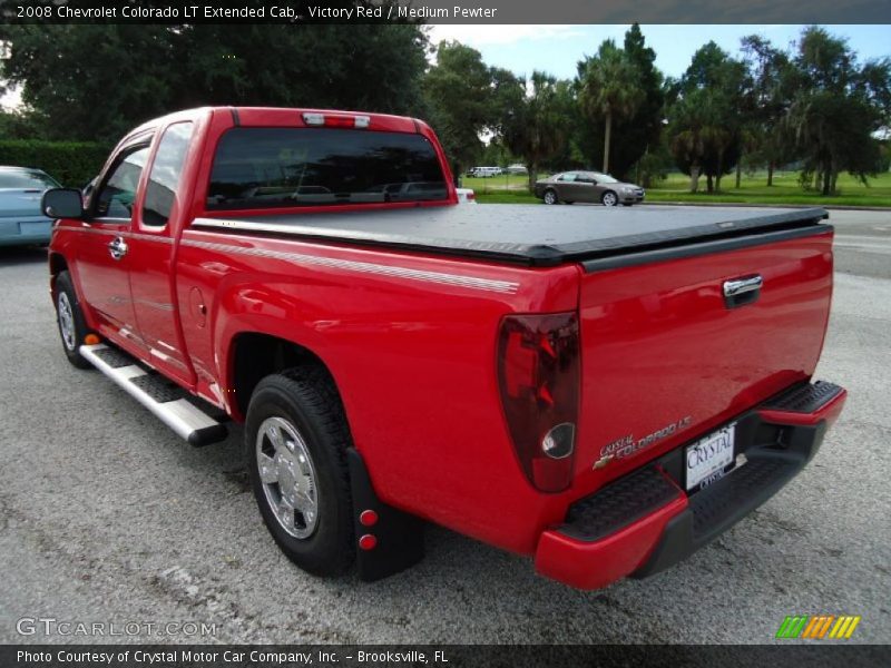 Victory Red / Medium Pewter 2008 Chevrolet Colorado LT Extended Cab