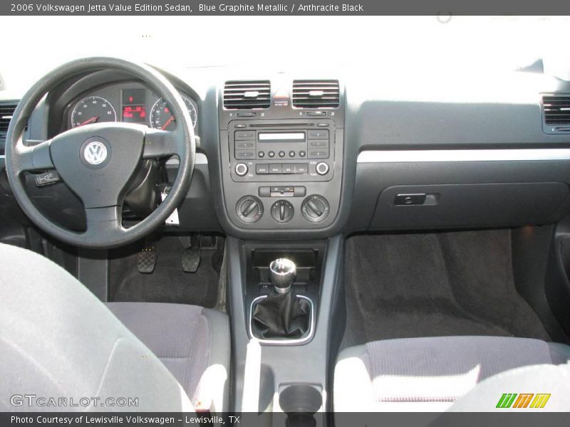 Blue Graphite Metallic / Anthracite Black 2006 Volkswagen Jetta Value Edition Sedan
