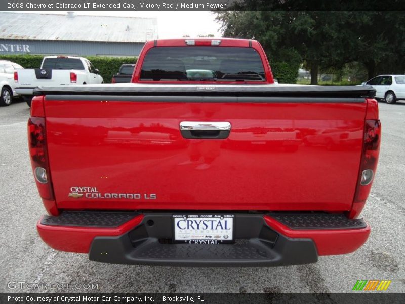 Victory Red / Medium Pewter 2008 Chevrolet Colorado LT Extended Cab