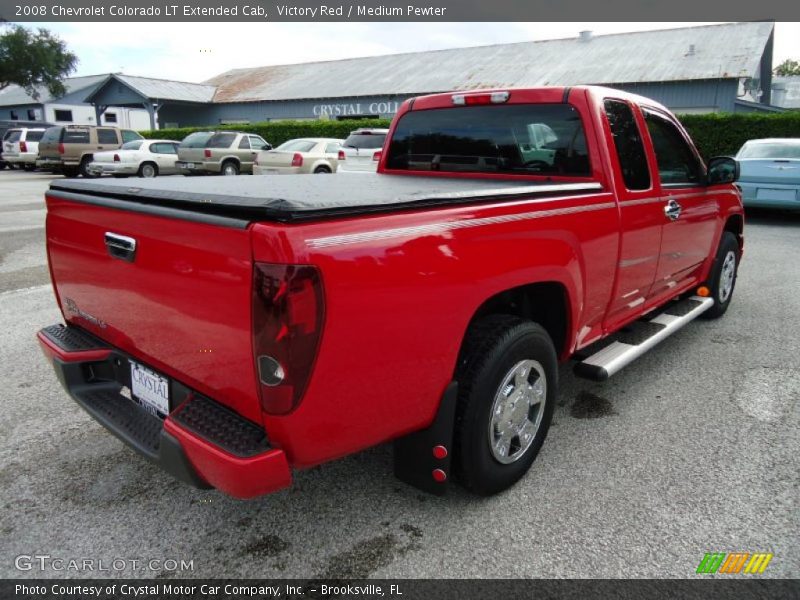 Victory Red / Medium Pewter 2008 Chevrolet Colorado LT Extended Cab