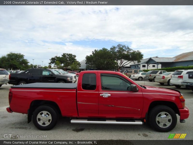 Victory Red / Medium Pewter 2008 Chevrolet Colorado LT Extended Cab