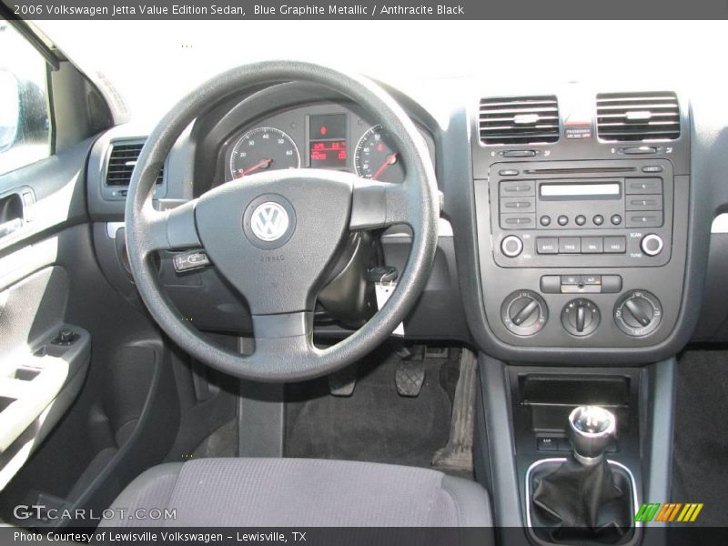 Blue Graphite Metallic / Anthracite Black 2006 Volkswagen Jetta Value Edition Sedan
