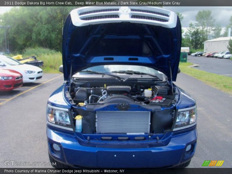 Deep Water Blue Metallic / Dark Slate Gray/Medium Slate Gray 2011 Dodge Dakota Big Horn Crew Cab