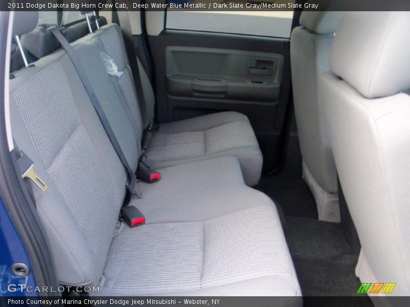 Deep Water Blue Metallic / Dark Slate Gray/Medium Slate Gray 2011 Dodge Dakota Big Horn Crew Cab