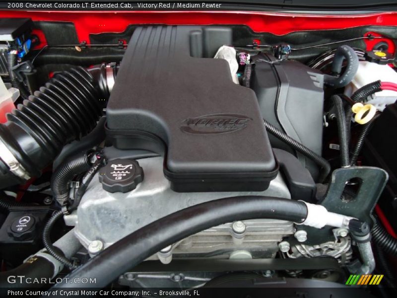Victory Red / Medium Pewter 2008 Chevrolet Colorado LT Extended Cab