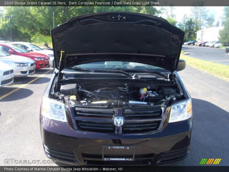 Dark Cordovan Pearlcoat / Dark Slate Gray/Light Shale 2010 Dodge Grand Caravan SE Hero