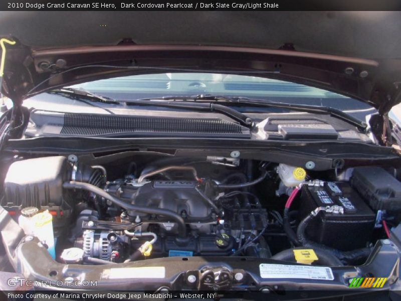 Dark Cordovan Pearlcoat / Dark Slate Gray/Light Shale 2010 Dodge Grand Caravan SE Hero