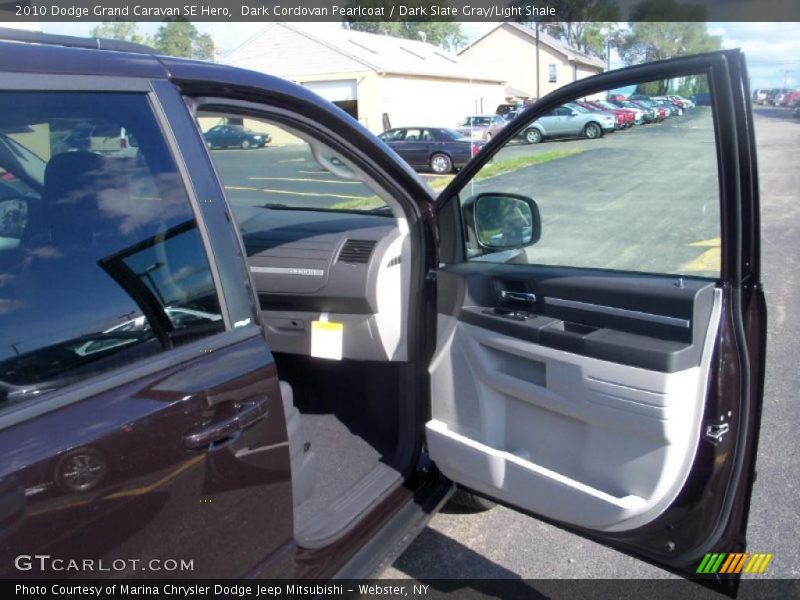 Dark Cordovan Pearlcoat / Dark Slate Gray/Light Shale 2010 Dodge Grand Caravan SE Hero