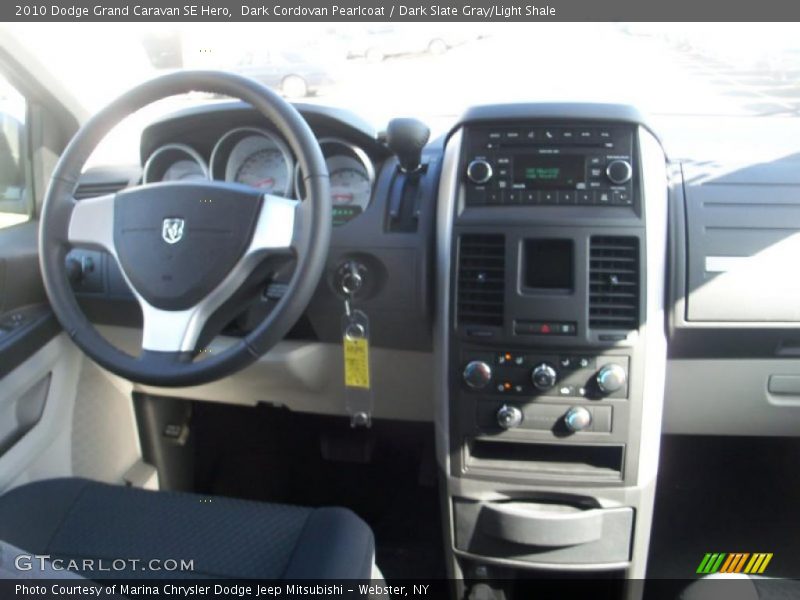 Dark Cordovan Pearlcoat / Dark Slate Gray/Light Shale 2010 Dodge Grand Caravan SE Hero