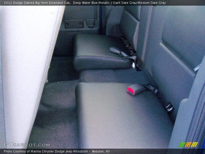 Deep Water Blue Metallic / Dark Slate Gray/Medium Slate Gray 2011 Dodge Dakota Big Horn Extended Cab