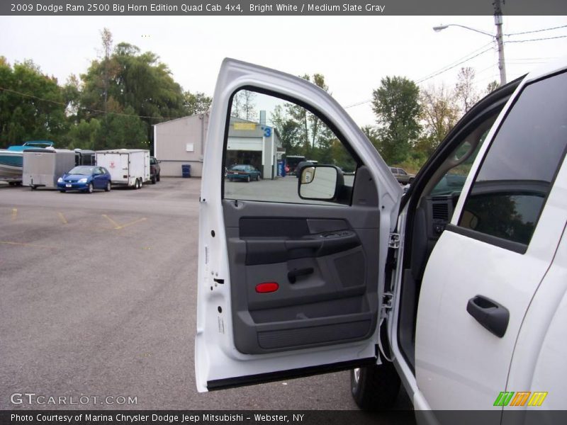 Bright White / Medium Slate Gray 2009 Dodge Ram 2500 Big Horn Edition Quad Cab 4x4