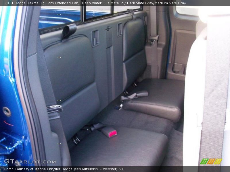 Deep Water Blue Metallic / Dark Slate Gray/Medium Slate Gray 2011 Dodge Dakota Big Horn Extended Cab