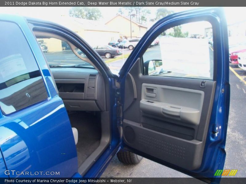 Deep Water Blue Metallic / Dark Slate Gray/Medium Slate Gray 2011 Dodge Dakota Big Horn Extended Cab