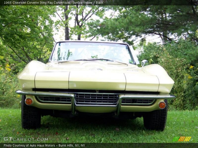 Sunfire Yellow / Black 1966 Chevrolet Corvette Sting Ray Convertible