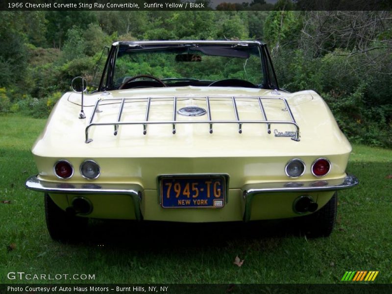 Sunfire Yellow / Black 1966 Chevrolet Corvette Sting Ray Convertible