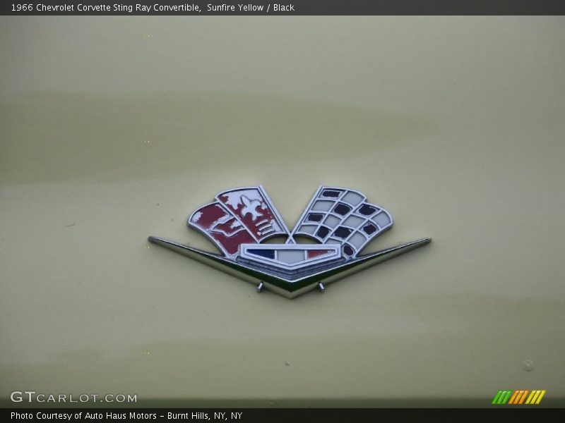 Sunfire Yellow / Black 1966 Chevrolet Corvette Sting Ray Convertible